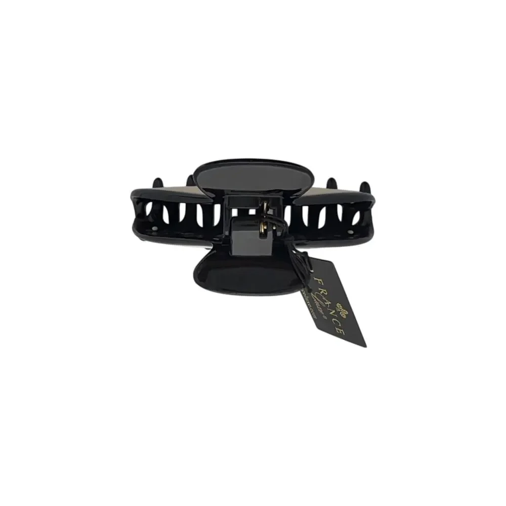 FRANCE LUXE Maybell Claw Clip in Black & Ivory